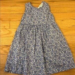 April Cornell Girl’s Blue & White Party Dress sz 18 mth